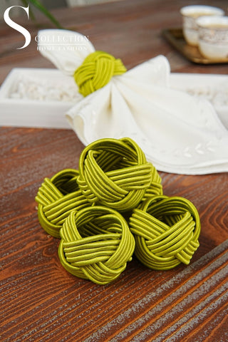 Exclusive Handmade Napkin Rings - Pistachio Green Colour