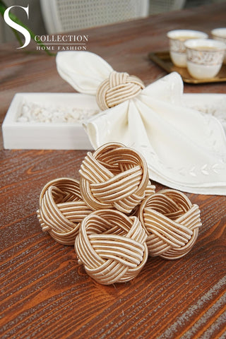 Exclusive Handmade Napkin Rings - Stone Colour