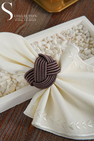 Exclusive Handmade Napkin Rings - Dark Plum Colour