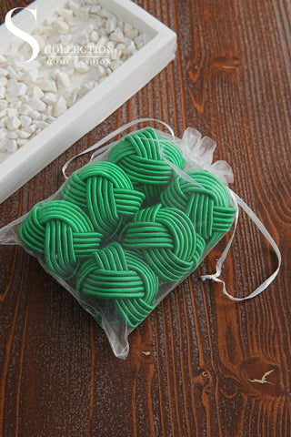 Exclusive Handmade Napkin Rings - Green Colour