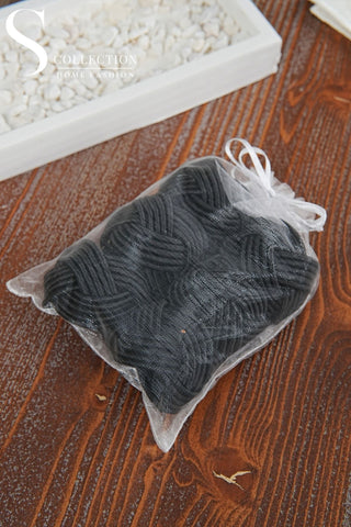 Exclusive Handmade Napkin Rings - Black Colour