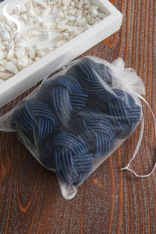 Exclusive Handmade Napkin Rings - Navy Blue Colour