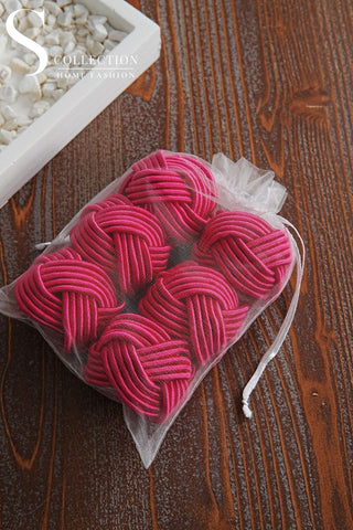Exclusive Handmade Napkin Rings - Fuchsia Colour