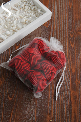 Exclusive Handmade Napkin Rings - Burgundy Colour