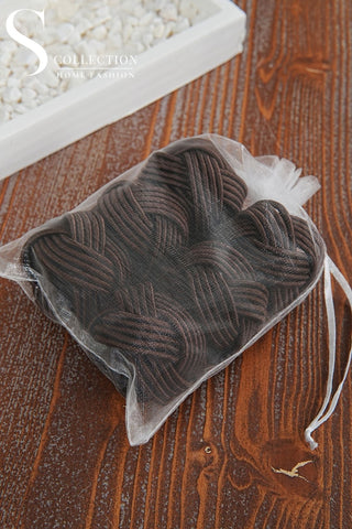 Exclusive Handmade Napkin Rings - Brown Colour