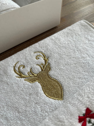 Christmas Special Design Gift Towel Set - Colorful Embroidered