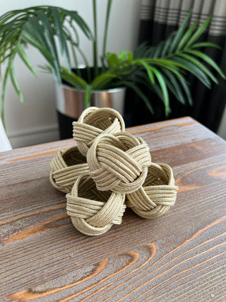Exclusive Handmade Napkin Rings - Shine Gold Colour